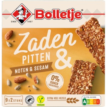 Bolletje Zaden en Pitten Repen Noten & Sesam