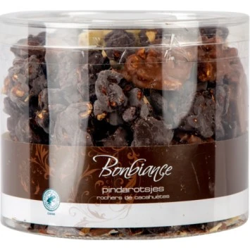Bonbiance Pindarotsjes Melk, Wit en Pure chocolade