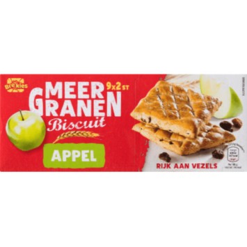 meergranenbiscuits met appel