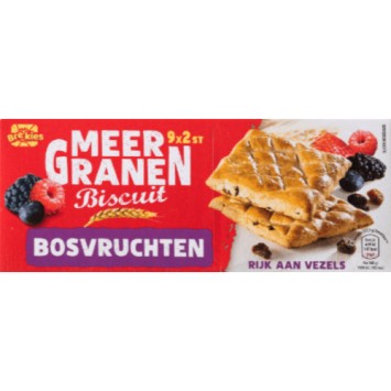 meergranenbiscuits met bosvruchten