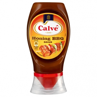 Calvé Honey-barbecue sauce topdown (250 ml.)