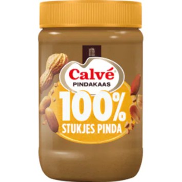 Calvé 100% Pindakaas Grof Gemalen (600 gr.)