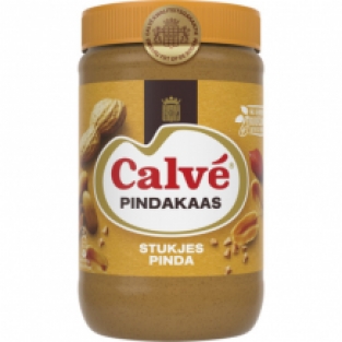 Calvé Pindakaas met stukjes noot (1 kg.)