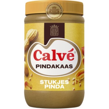 Calvé peanut butter with nut pieces (650 gr.)