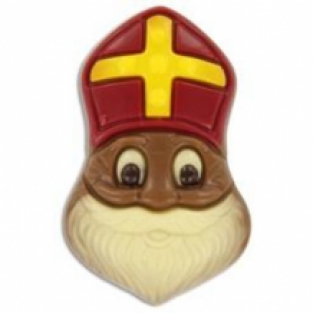 Chocolade-Sinterklaas hoofdjes