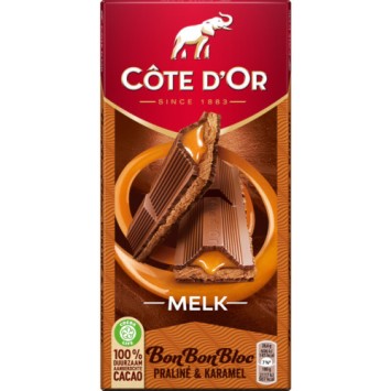 Côte d'Or BonBonBloc Praliné Melkchocolade Karamel