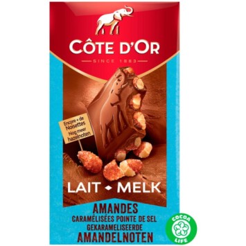 Côte d'Or Melkchocolade met Gekarameliseerde Amandelen