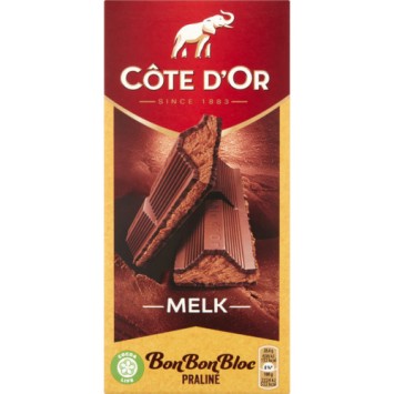Côte d'Or BonBonBloc Praliné Melkchocolade (200 gr.)