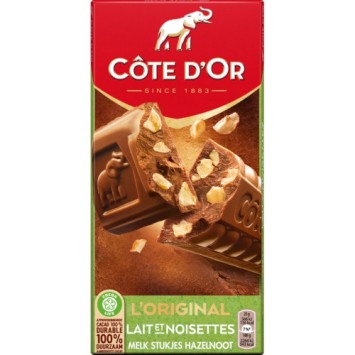 Côte d'Or L'Original Melkchocolade Stukjes Hazelnoot (200 gr.)