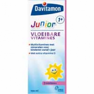 Davitamon Junior 1+ vloeibare vitamines framboos (100 ml.)