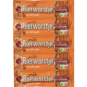 De Drie Eiken Bierworstjes (5 x 25 gr.)