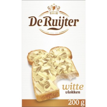 De Ruijter Chocolade Vlokken Wit (200 gr.)