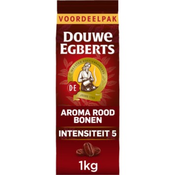 Douwe Egberts Aroma Rood Koffie Bonen Voordeelverpakking (1.000gr.)