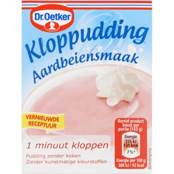 Dr. Oetker Kloppudding Aardbei (74 gr.)
