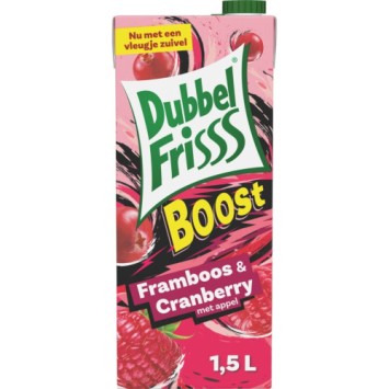 DubbelFrisss Boost Framboos & Cranberry