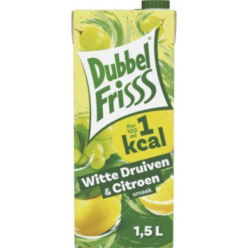 DubbelFrisss Witte Druif & Citroen 1 Kcal
