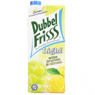 DubbelFrisss Witte druif & citroen light (1,5 liter)