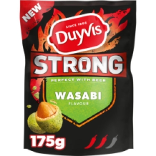 Duyvis strong borrelnootjes wasabi