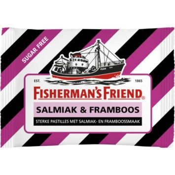 Fishermans Friend Salmiak & Framboos No Added Sugar