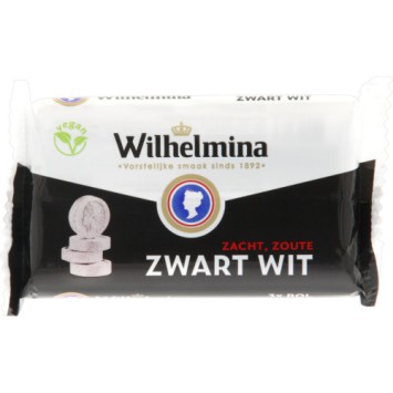 Wilhelmina zwart wit snoepjes