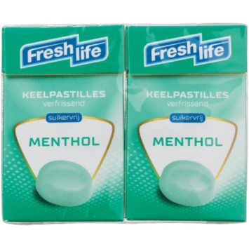 Freshlife Suikervrije Keelpastilles Menthol