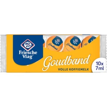 Friesche Vlag Goudband Koffiemelk Cups (10 x 7 ml.)