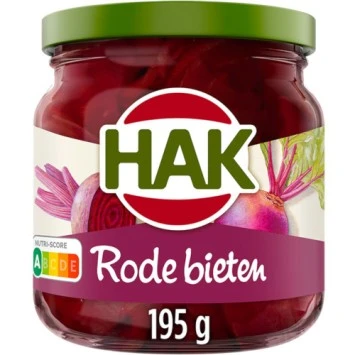 Hak Rode Bieten Schijven Zoetzuur (195 gr.)