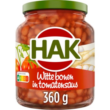 Hak Witte Bonen in Tomatensaus (360 gr.)