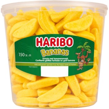 Haribo Bananas (150 stuks)