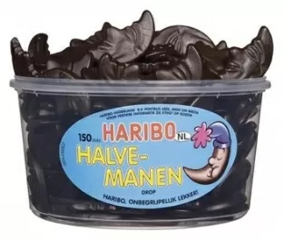Haribo Halve-Manen Drop (1350 gr.)