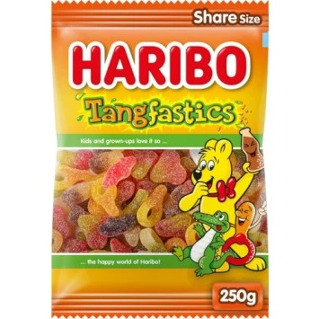 Haribo Tangfastics Gemengde Zoet Zure Snoep (250 gr.)