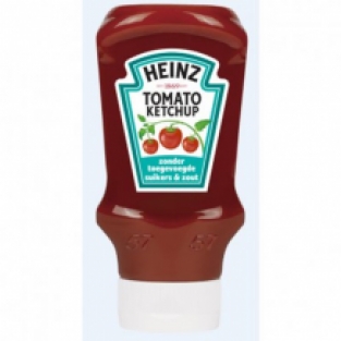 Heinz Tomato Ketchup 0% suiker & zout (400 gr.)