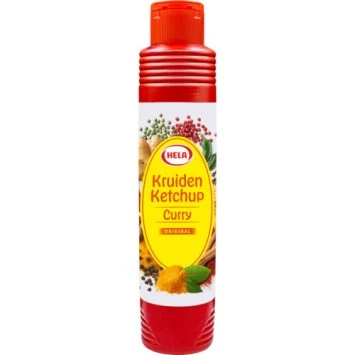 Hela curry kruiden ketchup 500 ml.
