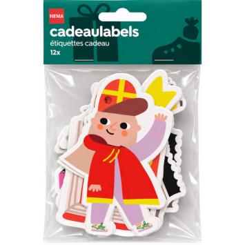 Sinterklaas Cadeaulabels (12 stuks)