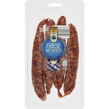 De Drie Eiken Friese Metworst (2 x 120 gr.)