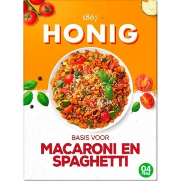 Honig basis voor macaroni en spaghetti
