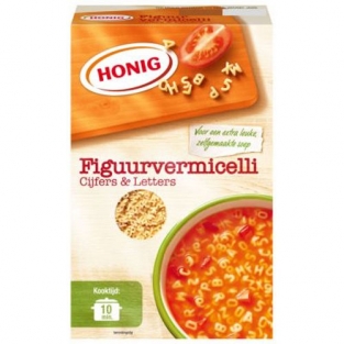 Honig vermicelli cijfers letters