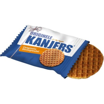 Kanjers per stuk verpakte mini stroopwafeltjes