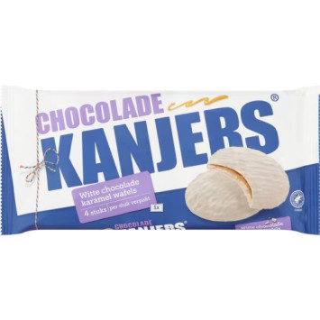 Kanjers Witte Chocolade Caramelwafels