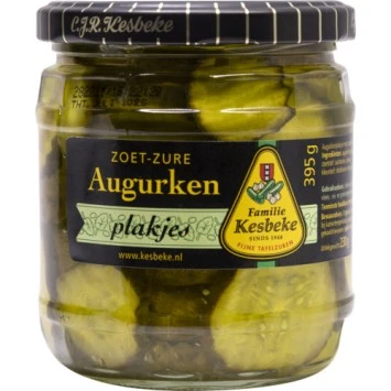 Kesbeke Amsterdamse Augurken Plakjes (400 ml)