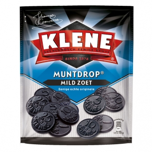 Klene liquorice coins mild sweet  (230 gr.)