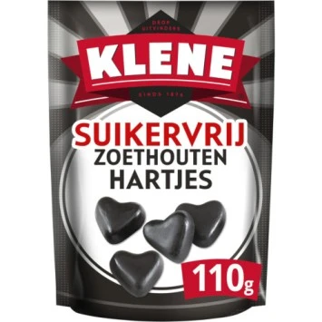 Klene zoethouten drop hartjes suikervrij