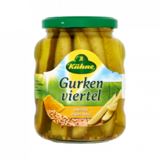 Kühne Gurken Viertel (330 gr.)