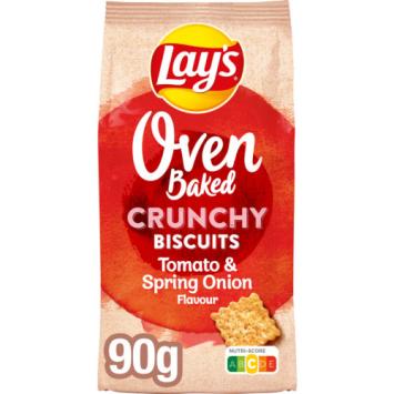 Lay's oven baked crunchy biscuits tomaat lente ui
