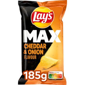 Lay\'s MAX ribbel chips cheddar onion