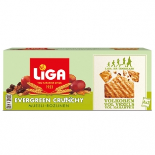 Liga Evergreen crunchy muesli & rozijnen (225 gr.)
