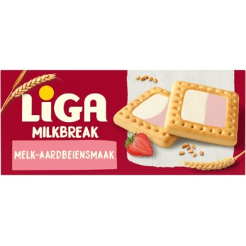 Liga Milkbreak Mmelk & Aardbei (245 gr.)