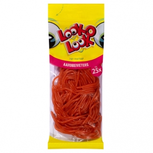 Look-O-Look Strawberry Laces (± 25 pieces)