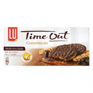 LU Time out grain biscuits milk chocolate (195 gr.)