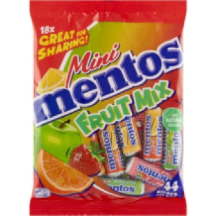 Mentos rolletjes mini fruit mix